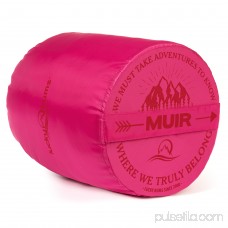 Lucky Bums Youth Muir Sleeping Bag 40°F/5°C with Digital Accessory Pocket and Carry Bag, Blue 568935280